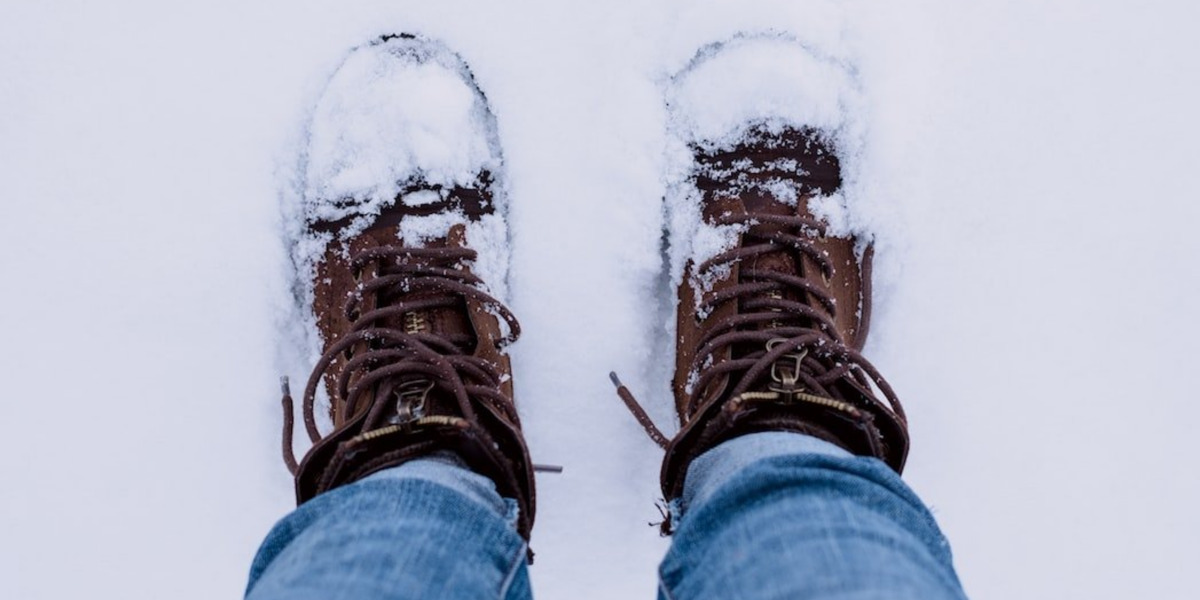 Winter Boots in the Snow